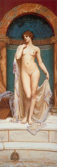 John William Godward Venus at the Bath